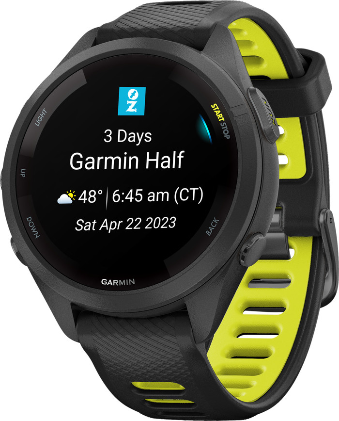 Garmin Forerunner 265S Zwart linkerkant