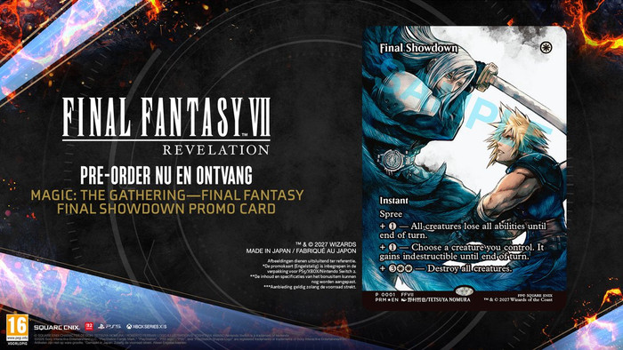 Final Fantasy 7 Revelations Magic Card Edition PS5 visual leverancier