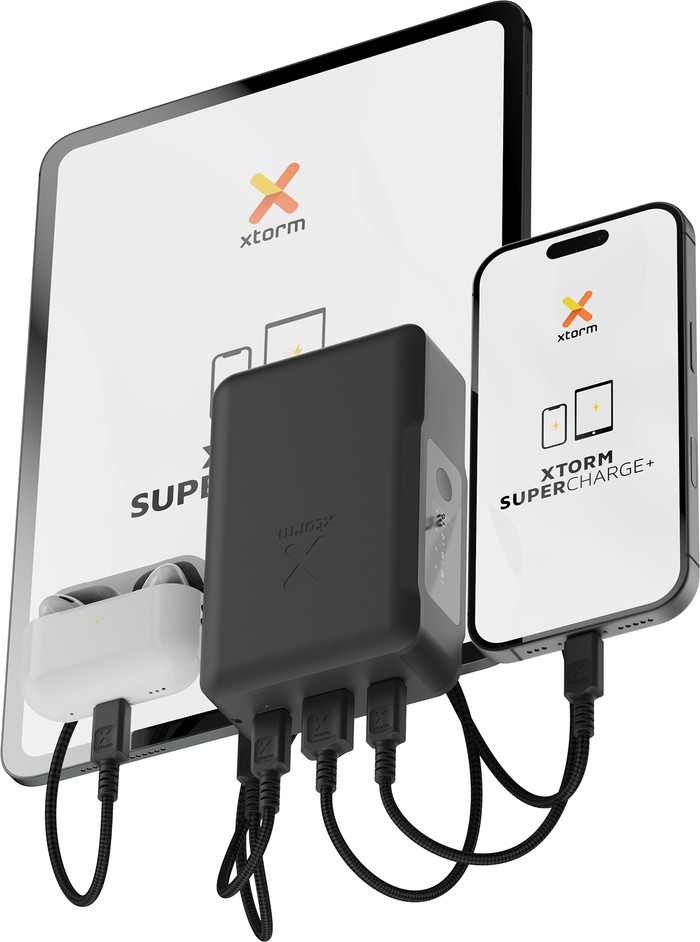 Xtorm NextGen 35W Powerbank 20.000 mAh Zwart product in gebruik