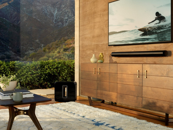 Sonos Arc Muurbeugel product in gebruik