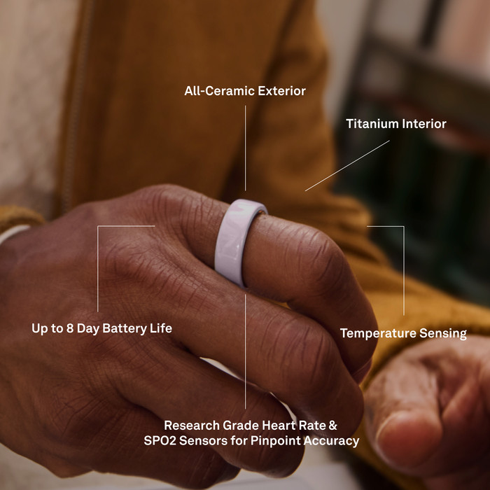 Oura Ring 4 Ceramic Maat 12 Cloud visual leverancier