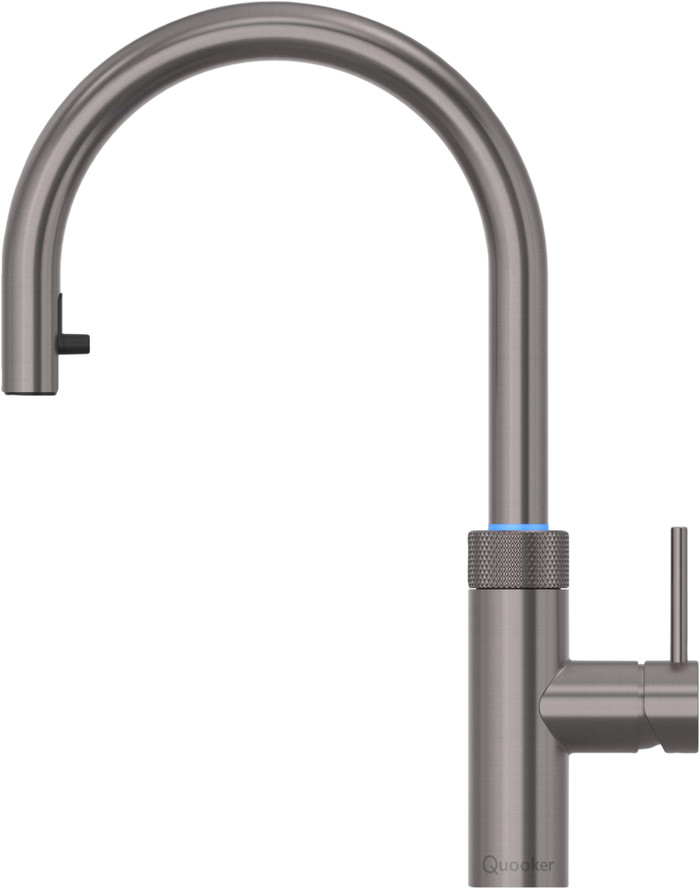 Quooker PRO3 + Quooker Flex Round Gunmetal product in gebruik