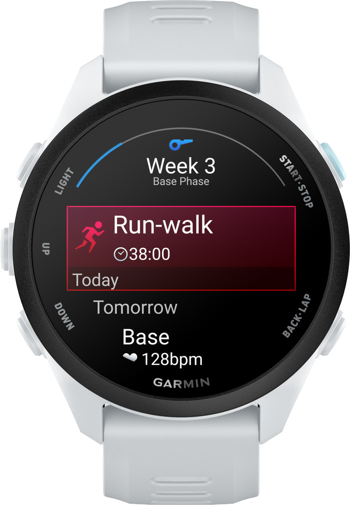 Garmin Forerunner 70 43 mm Wit voorkant