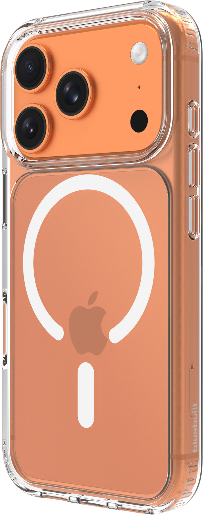 BlueBuilt Protective Back Cover met MagSafe iPhone 17 Pro Transparant rechterkant