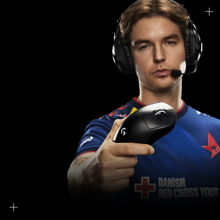 Logitech G PRO X SUPERLIGHT 2 DEX LIGHTSPEED Wireless Gaming Mouse Magenta product in use