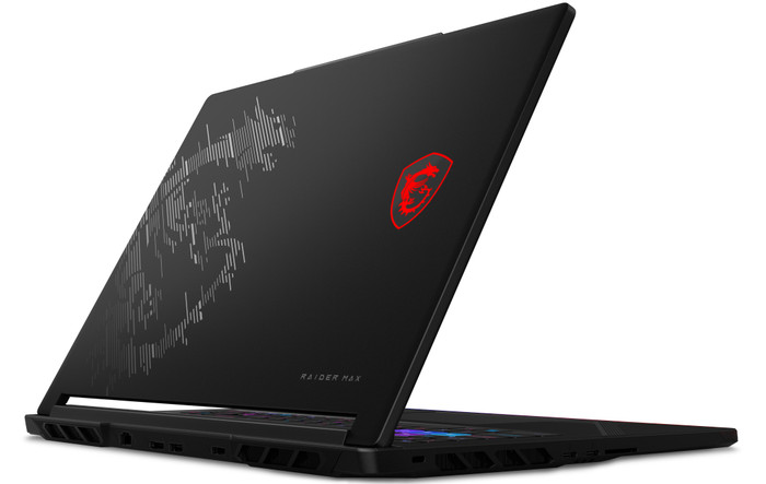 MSI Raider 16 Max HX B2WI-249NL achterkant