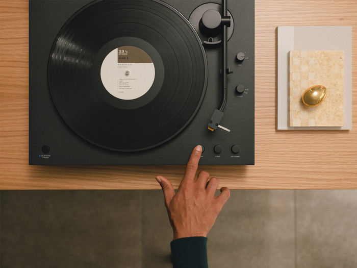 Sony PS-LX5BT Zwart product in gebruik