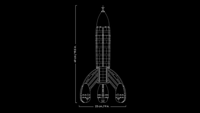 LEGO Ideas Tintin Maanraket 21367 visual leverancier