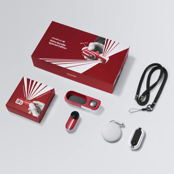 Insta360 GO 3S Retro Bundle Rood 128GB accessoire