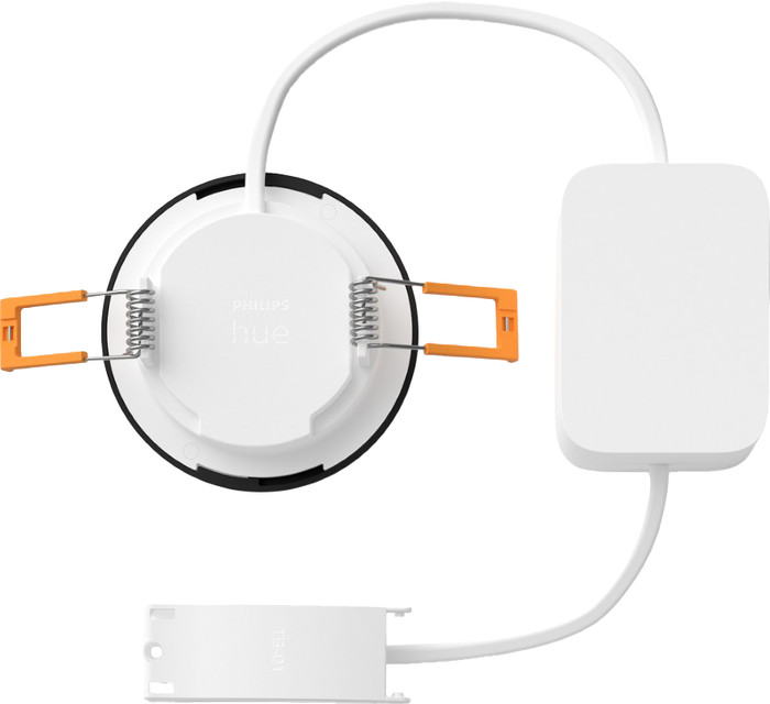 Philips Hue Recessed Spot Light Slim - White and Color 90mm - Black detail
