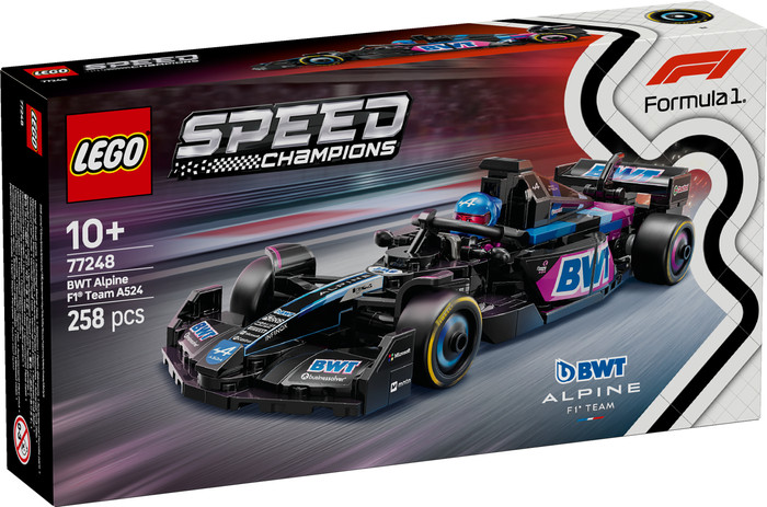 LEGO Speed Champions BWT Alpine F1 Team A524 racewagen 77248 verpakking