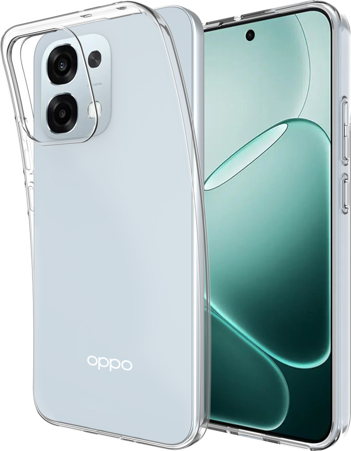 Just in Case Soft Design Oppo A6 Pro Back Cover Transparant linkerkant