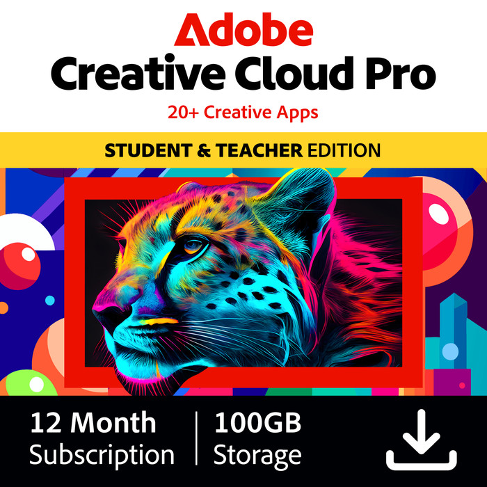 Adobe Creative Cloud Pro Student/Teacher 1 Year - Digital Main Image