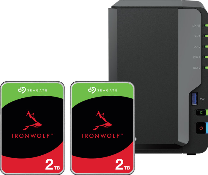 Synology DS225+ + Seagate Ironwolf 2TB Duo Pack Main Image