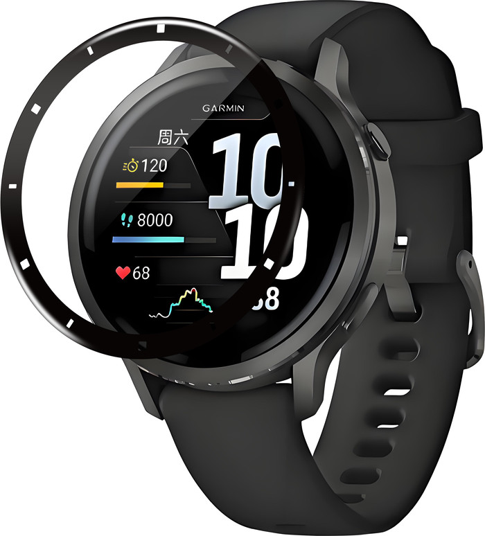 BlueBuilt Garmin Venu 4 45 mm Screenprotector rechterkant