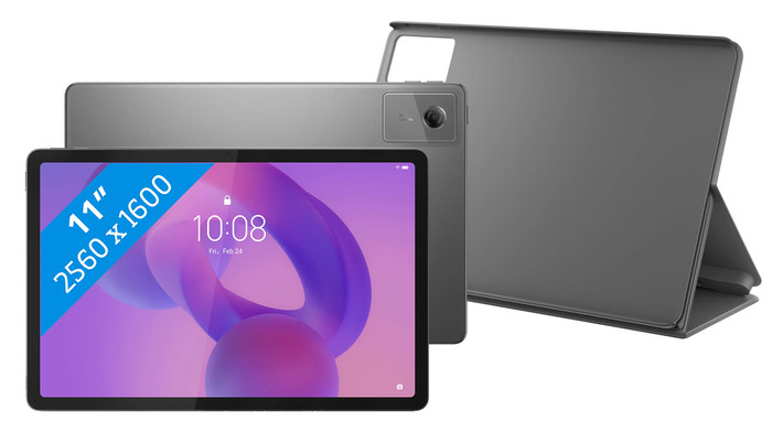 Lenovo Idea Tab 11 inch 256GB Wifi Grijs met Stylus + Book Case Grijs Main Image