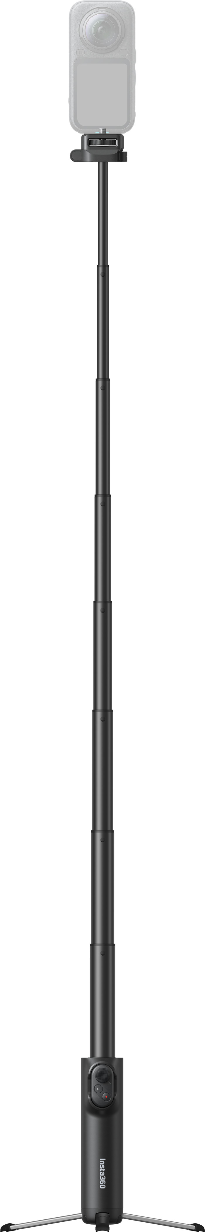 Insta360 Foldable Selfie Stick Remote Kit Zwart product in gebruik