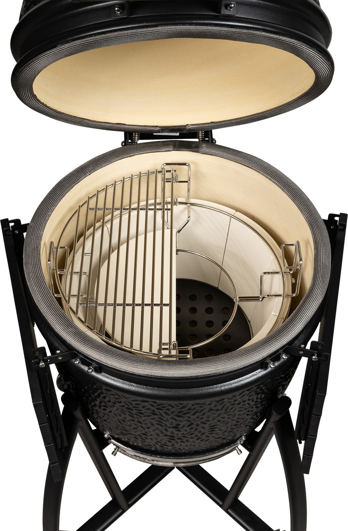 Grill Guru Prime Satin Black Medium binnenkant