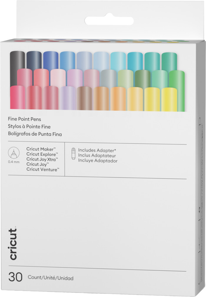 Cricut Pennen met extra fijne punt 0,4 mm Ultimate (set van 30) + adapter Main Image