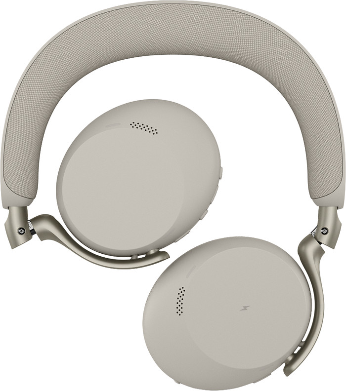 Jabra Evolve3 75 UC Link390c Draadloze Office Headset Grijs detail