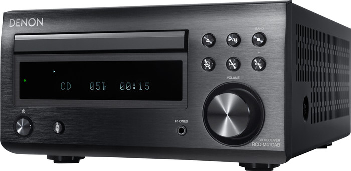 Denon D-M41DAB Black front