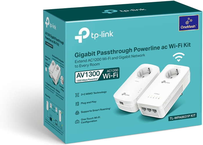 TP-Link TL-WPA8631P Kit WiFi 1300 Mbps 2 adapters verpakking