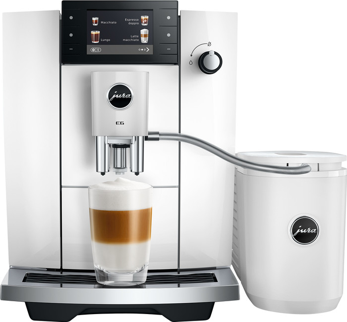 JURA E6 Piano White (ED) voorkant