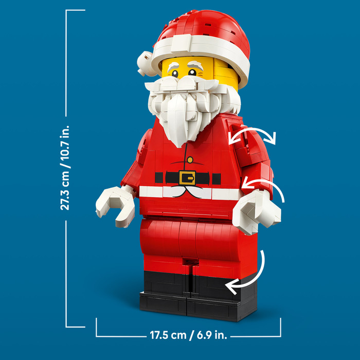 LEGO Grote Minifiguur van de Kerstman 40820 detail