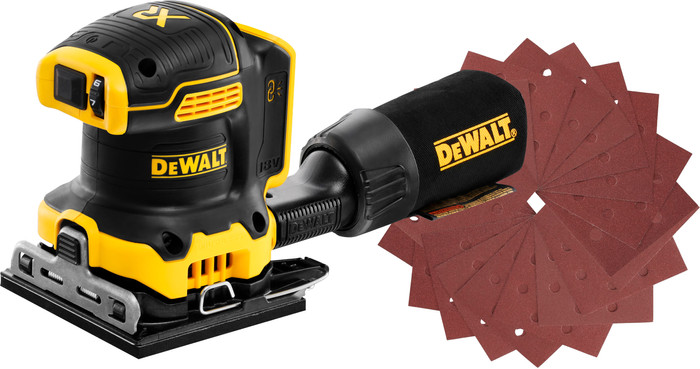 DeWalt DCW200NT-XJ (zonder accu) + DeWalt Schuurstrook 115x115mm K120 (25x) Main Image