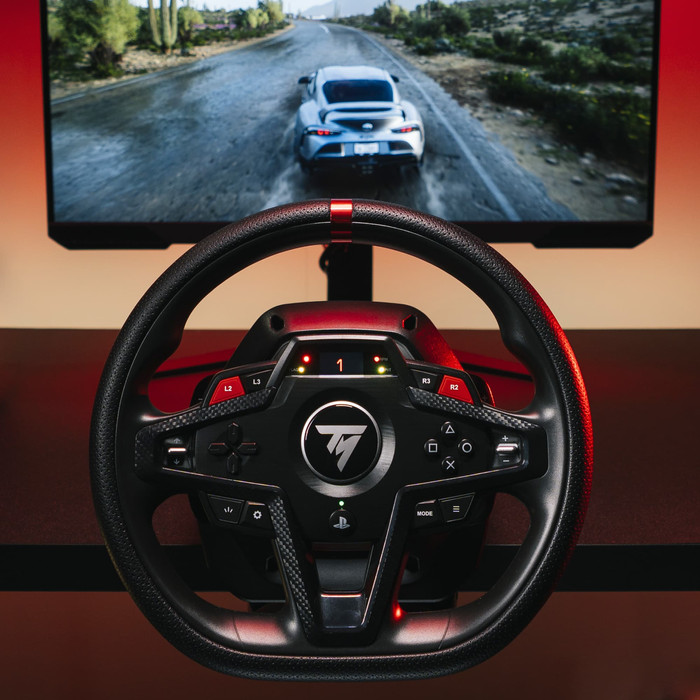 Thrustmaster T248R PlayStation and PC product in use