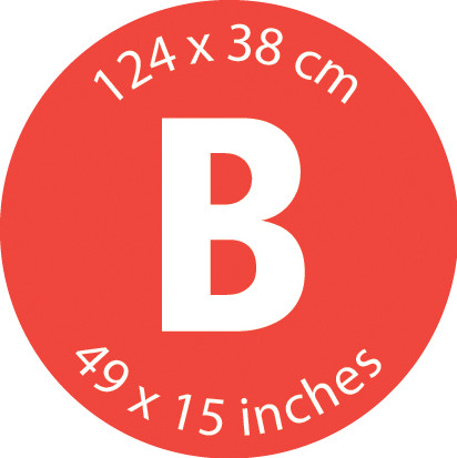 Brabantia Ironing Board Cover B, 124x38cm - Denim Black visual supplier