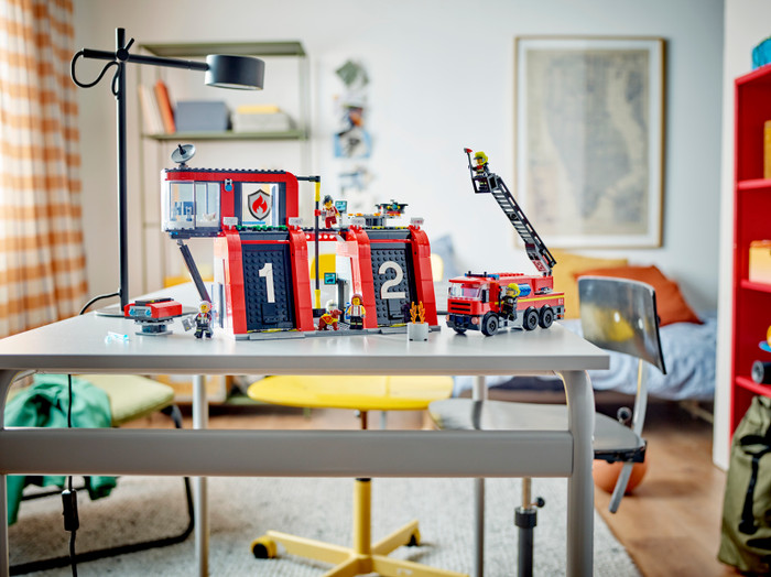 LEGO City Fire Station with Fire Truck 60414 product in use