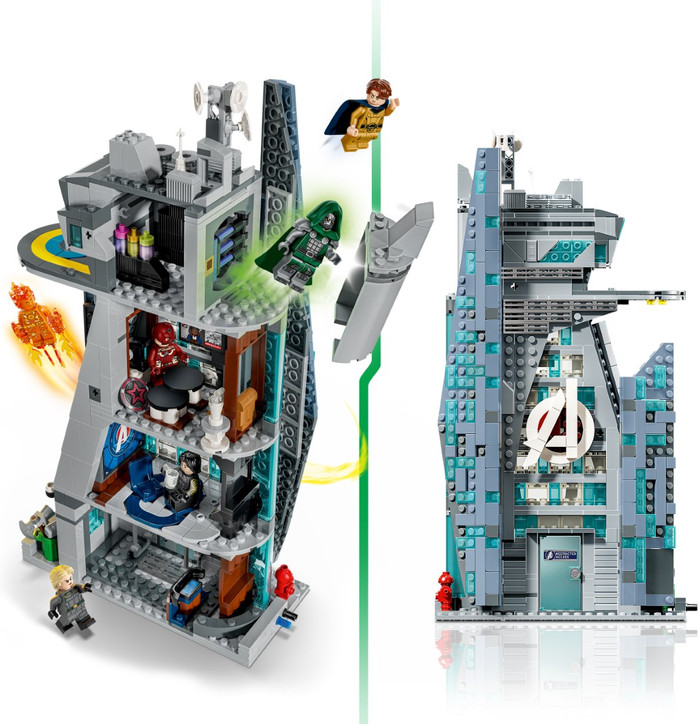 LEGO Marvel Avengers: Doomsday nieuwe Avengers toren 76352 voorkant