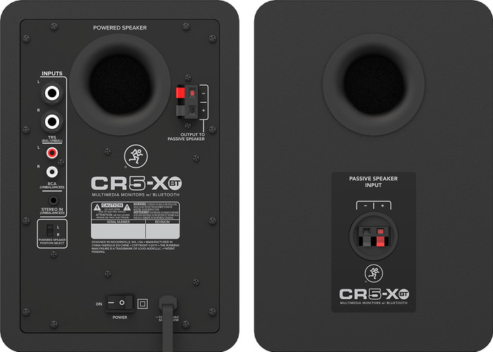 Mackie CR5-XBT Duo Pack achterkant
