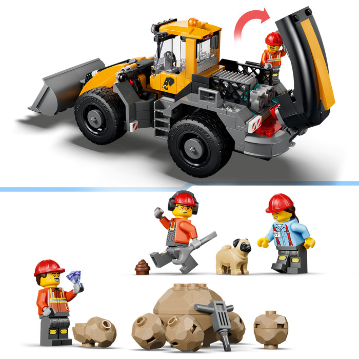 LEGO City Kiepwagen en voorlader 60494 detail