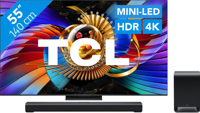 TCL SQD Mini-led 55" 80L (2026) + TCL S60K Main Image