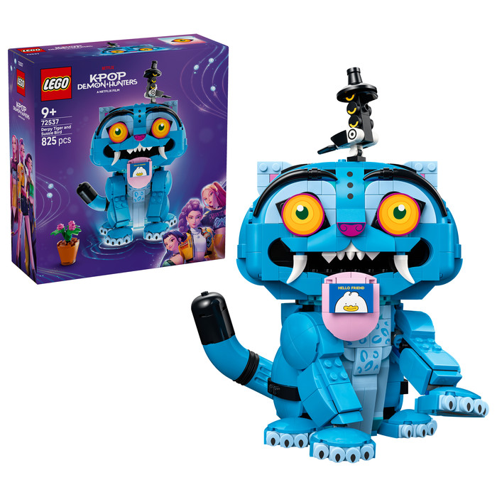 LEGO KPop Demon Hunters Derpy Tiger en Sussie Bird 72537 rechterkant