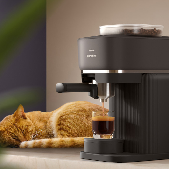 Philips Baristina BAR305/60 Zwart product in gebruik
