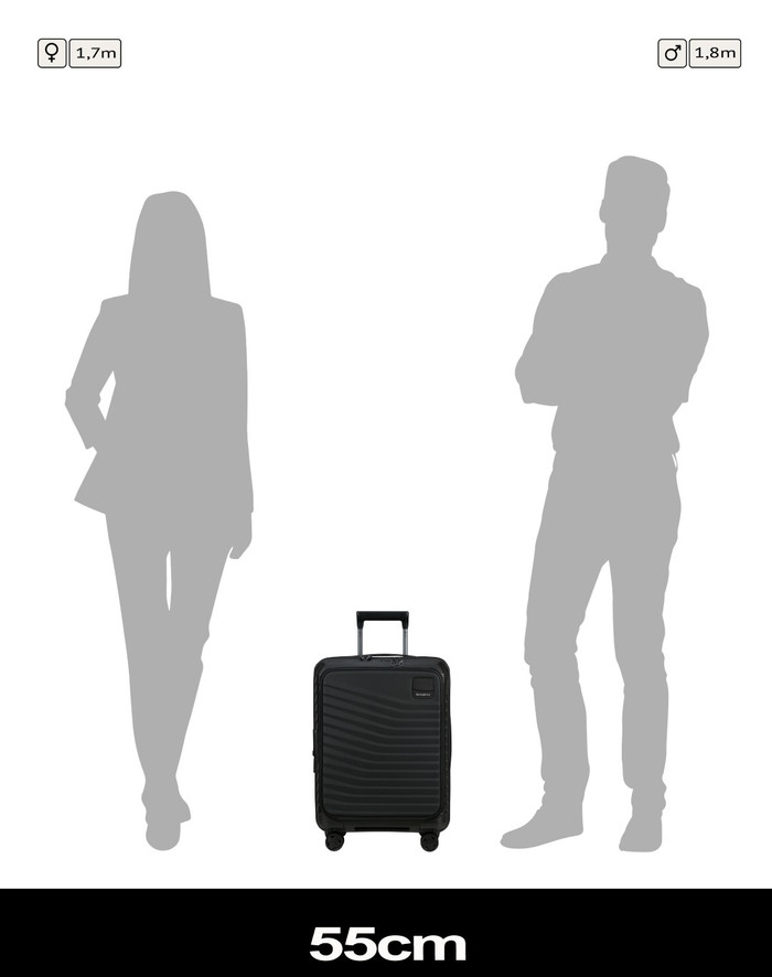 Samsonite Intuo Spinner Easy Access Expandable 55cm Black visual leverancier