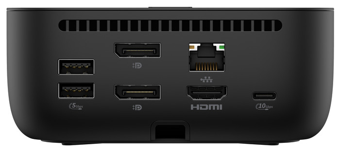 HP USB-C 100W G6 Dock achterkant