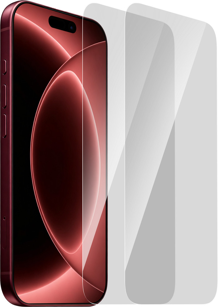 BlueBuilt iPhone 18 Pro Max Screenprotector Glas Duo Pack detail