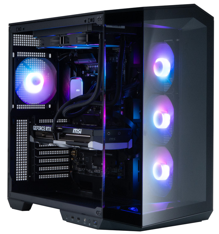 Cobalt x Powered by MSI - Tier 3 - RTX 5080 - Ryzen 7 9800X3D - 32GB - 2TB SSD rechterkant