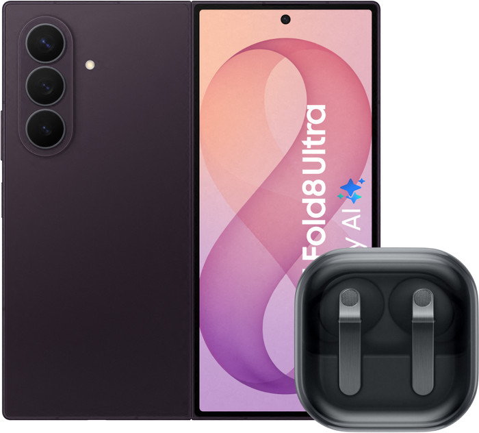 Samsung Galaxy Z Fold 8 Ultra 512GB Paars 5G + Samsung Galaxy Buds4 Pro Zwart Main Image
