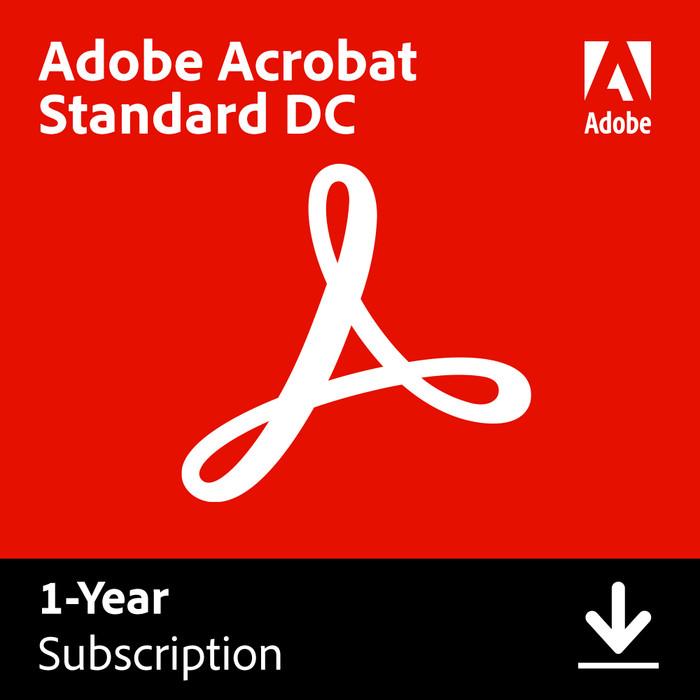 Adobe Acrobat Standard DC 1 Jaar - Digitaal Main Image
