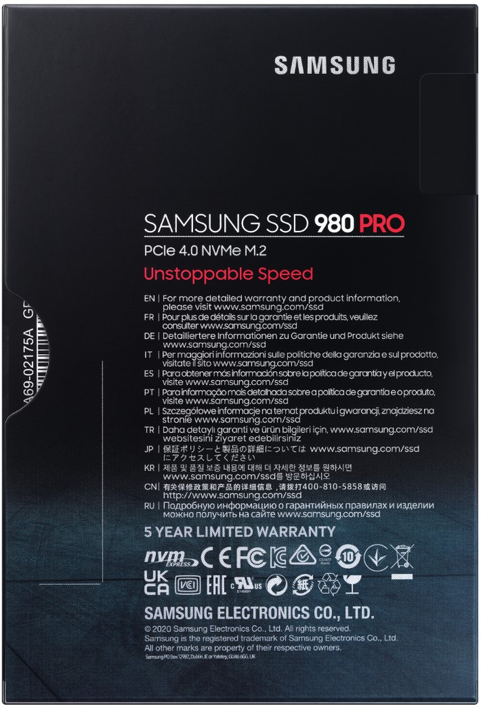 Samsung 980 Pro 1TB M.2 + Be quiet! MC1 M2 SSD cooler verpakking