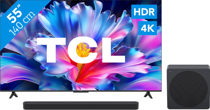 TCL LED 55" P6L (2026) + TCL A65K Main Image