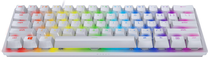 Razer Huntsman Mini Gaming Toetsenbord (Optisch Rood) Mercury QWERTY voorkant