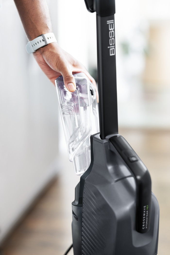 Bissell CrossWave Hydrosteam PET Pro product in gebruik