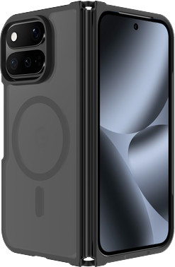 Just in Case Google Pixel 11 Pro Fold Back Cover met Magneet Zwart linkerkant