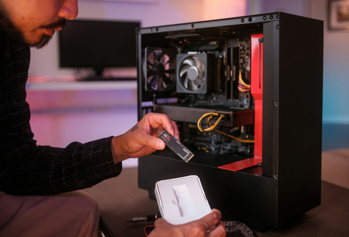 Samsung 990 Pro 2TB NVMe SSD product in use
